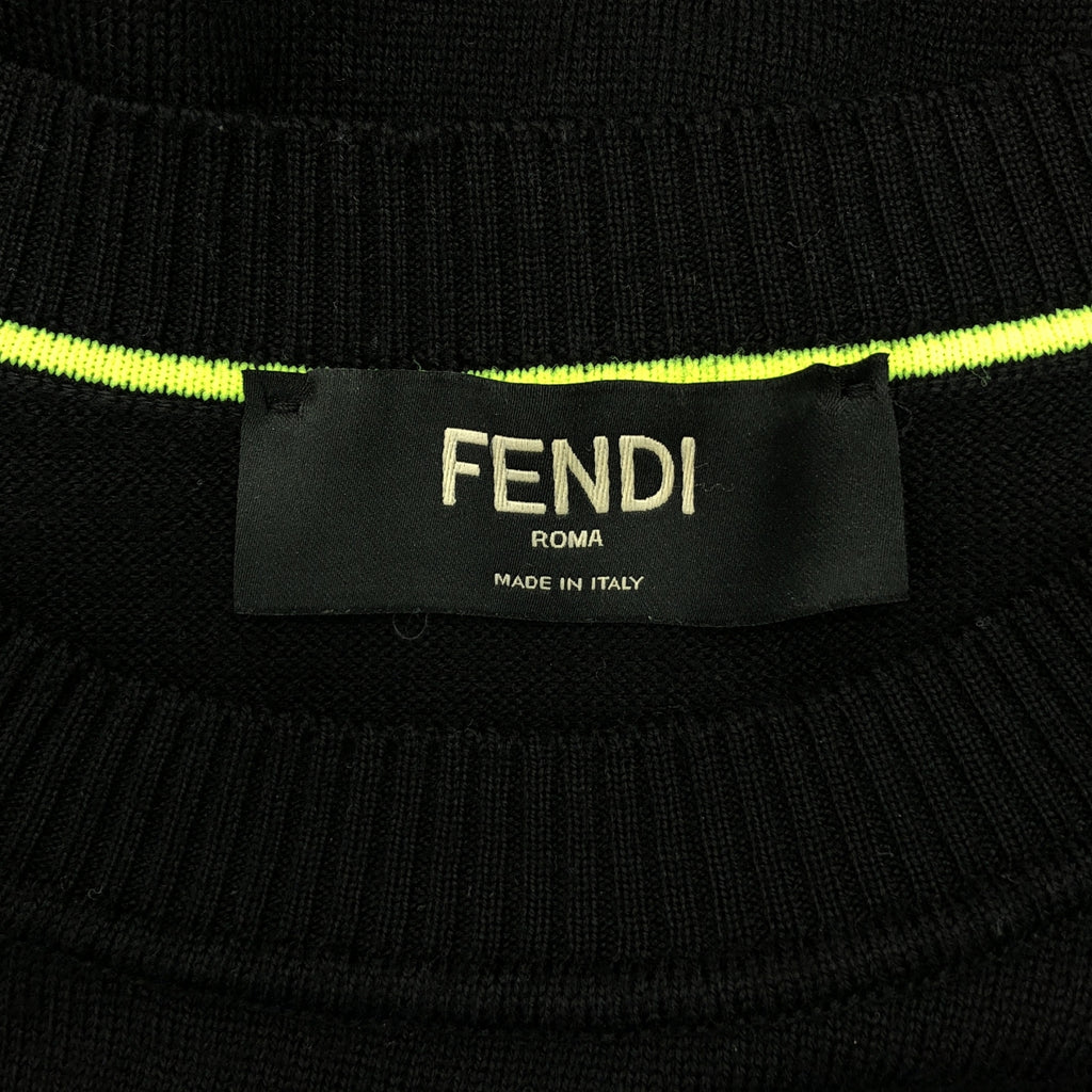 FENDI / フェンディ | モンスター ディアボリックアイズ ニット | 48 | メンズ