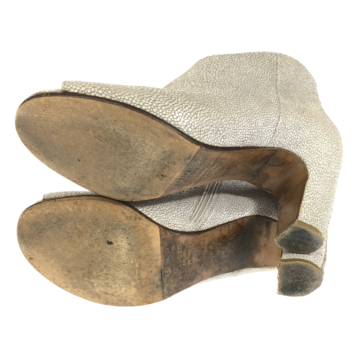 Maison Martin Margiela | Open-toe short boots | Size 35 | Grey | Women's