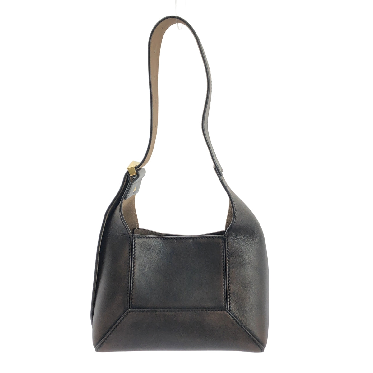 【美品】  JIMMY CHOO / ジミーチュウ | ダイヤモンド ホーボー スモール ショルダーバッグ | ブラウン | レディース