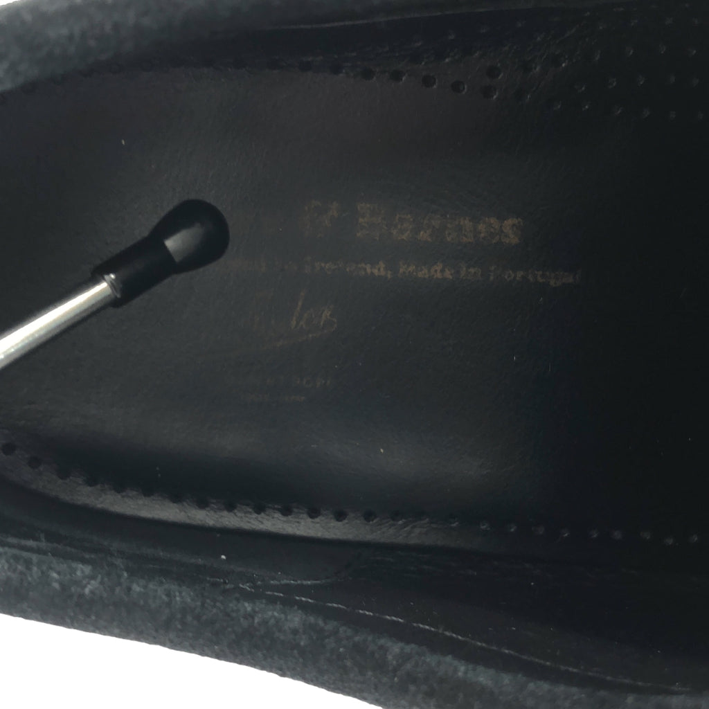 【美品】  Padmore&Barnes / パドモア&バーンズ | WILD LIFE TAILOR別注 P204 ORIGINAL LOW SUEDE スエード モカシン シューズ | UK6 | ブラック | メンズ