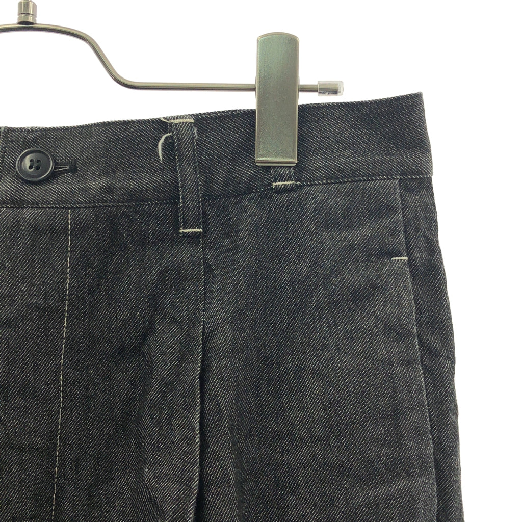 MR.OLIVE / 미스터 올리브 | 주름 와이드 테이퍼드 데님 팬츠 | L | 남성