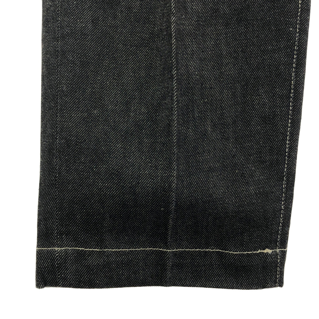 MR.OLIVE / 미스터 올리브 | 주름 와이드 테이퍼드 데님 팬츠 | L | 남성