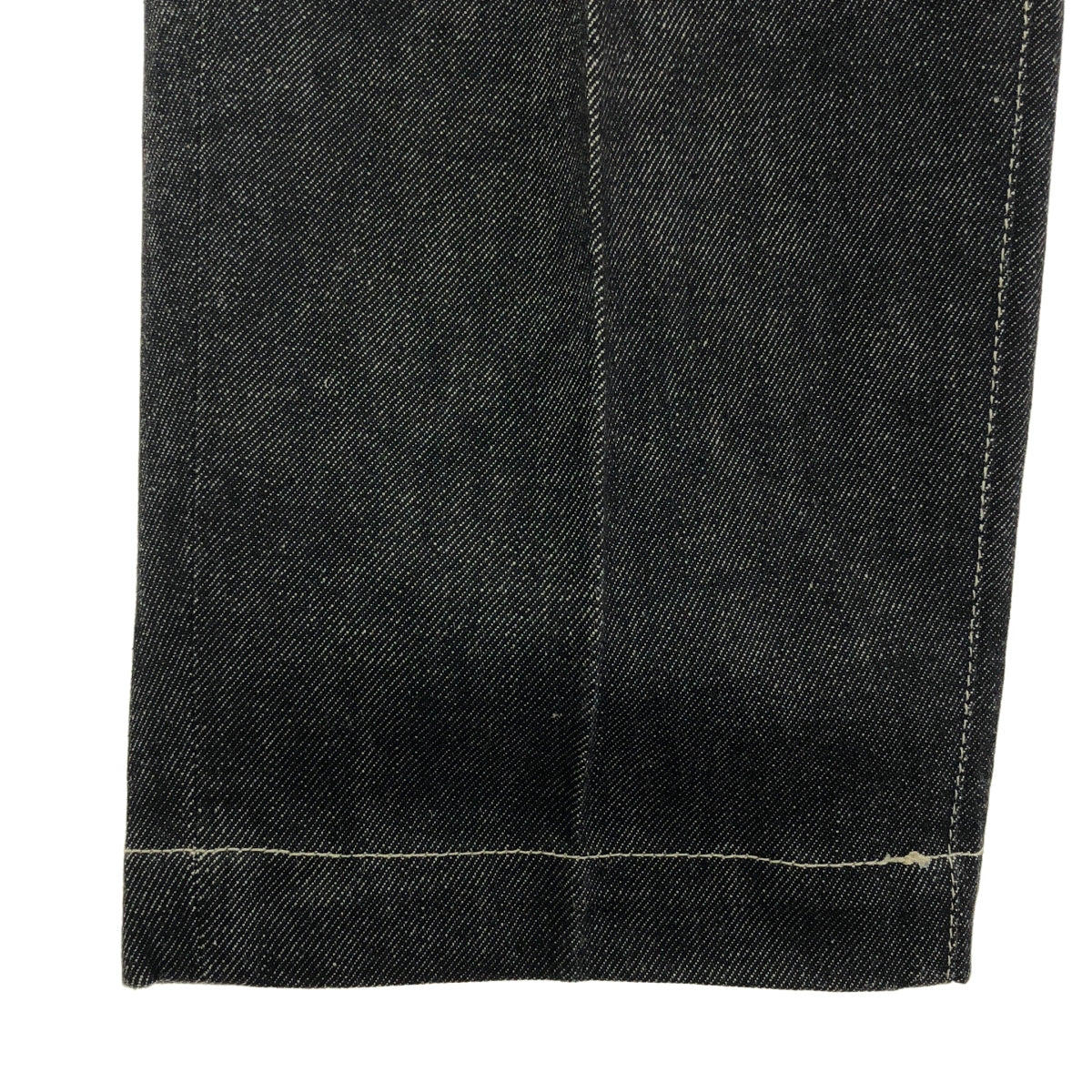 MR.OLIVE / 미스터 올리브 | 주름 와이드 테이퍼드 데님 팬츠 | L | 남성