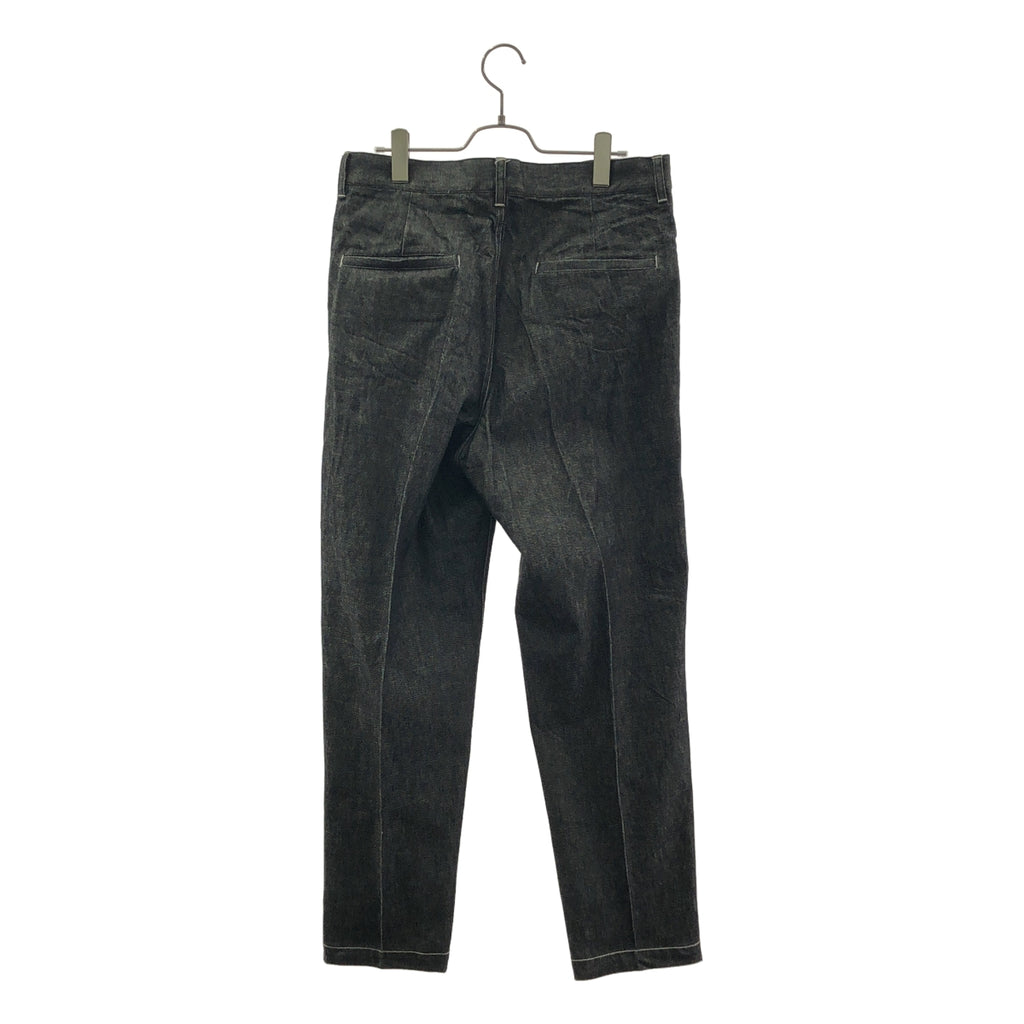 MR.OLIVE / 미스터 올리브 | 주름 와이드 테이퍼드 데님 팬츠 | L | 남성