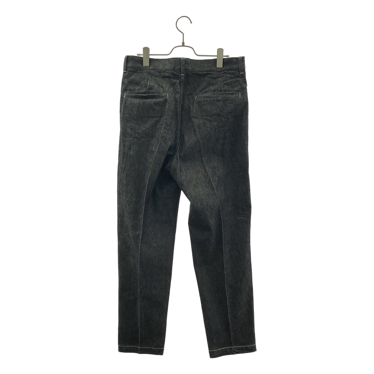 MR.OLIVE / 미스터 올리브 | 주름 와이드 테이퍼드 데님 팬츠 | L | 남성