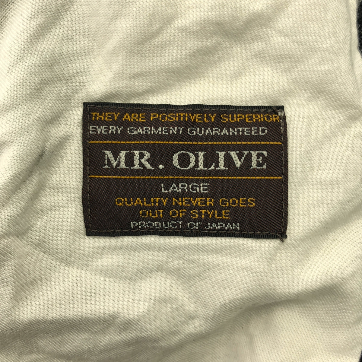 MR.OLIVE / 미스터 올리브 | 주름 와이드 테이퍼드 데님 팬츠 | L | 남성