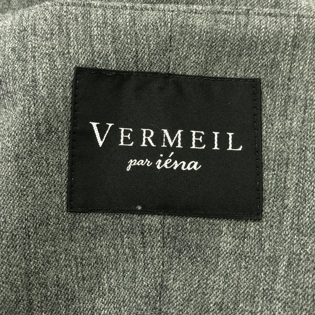 【美品】  VERMEIL par iena / ヴェルメイユパーイエナ | ×スタイリスト別注 2WAY ツイルロングジレワンピース | グレー | レディース