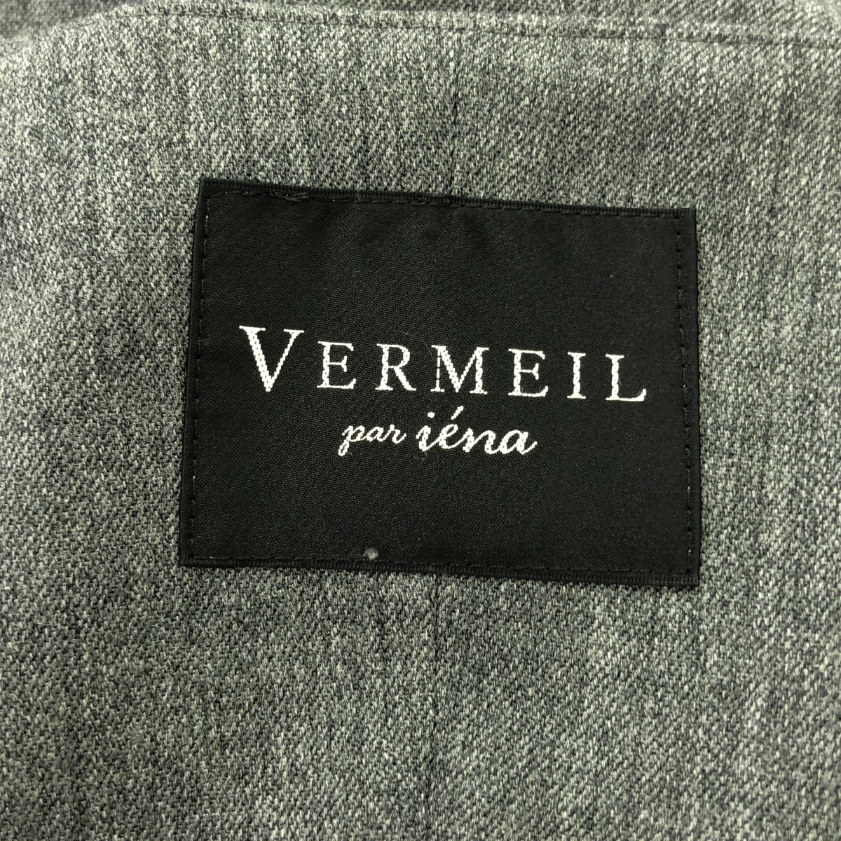 【美品】  VERMEIL par iena / ヴェルメイユパーイエナ | ×スタイリスト別注 2WAY ツイルロングジレワンピース | グレー | レディース