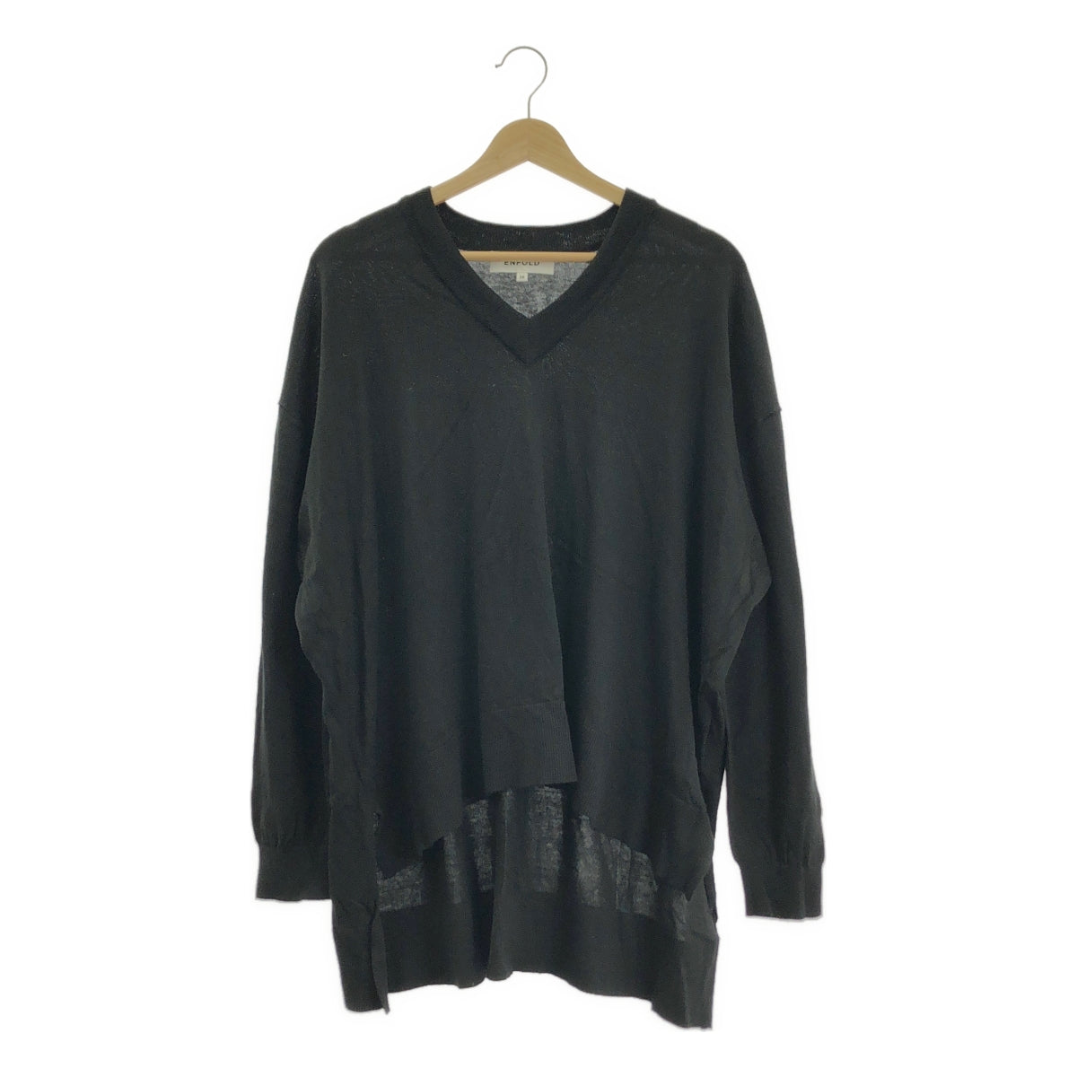 ENFOLD | 絲棉V領針織衫 | 38碼 | 女款
