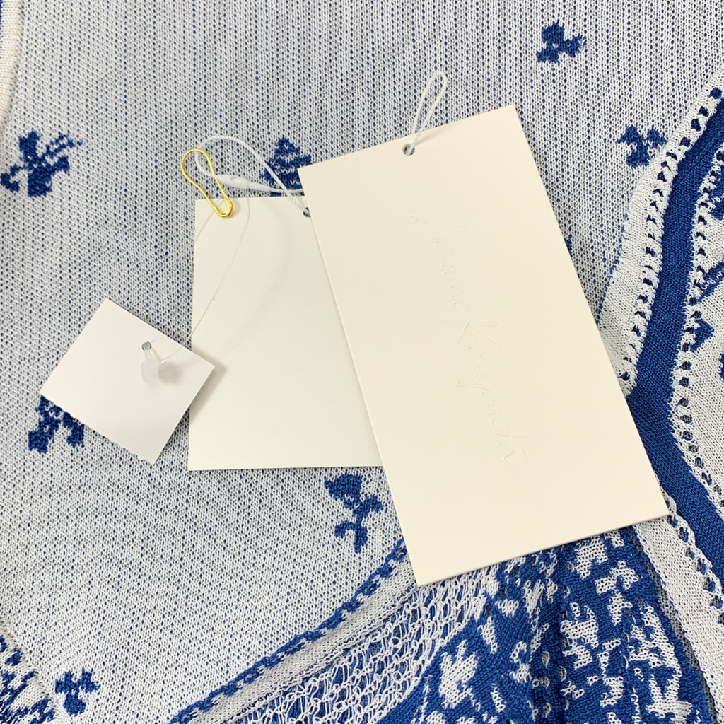 Mame Kurogouchi / マメクロゴウチ | 2024SS | Asymmetric Pattern Knitted Top アシンメトリー 陶片 ノースリーブニット | 1 | レディース