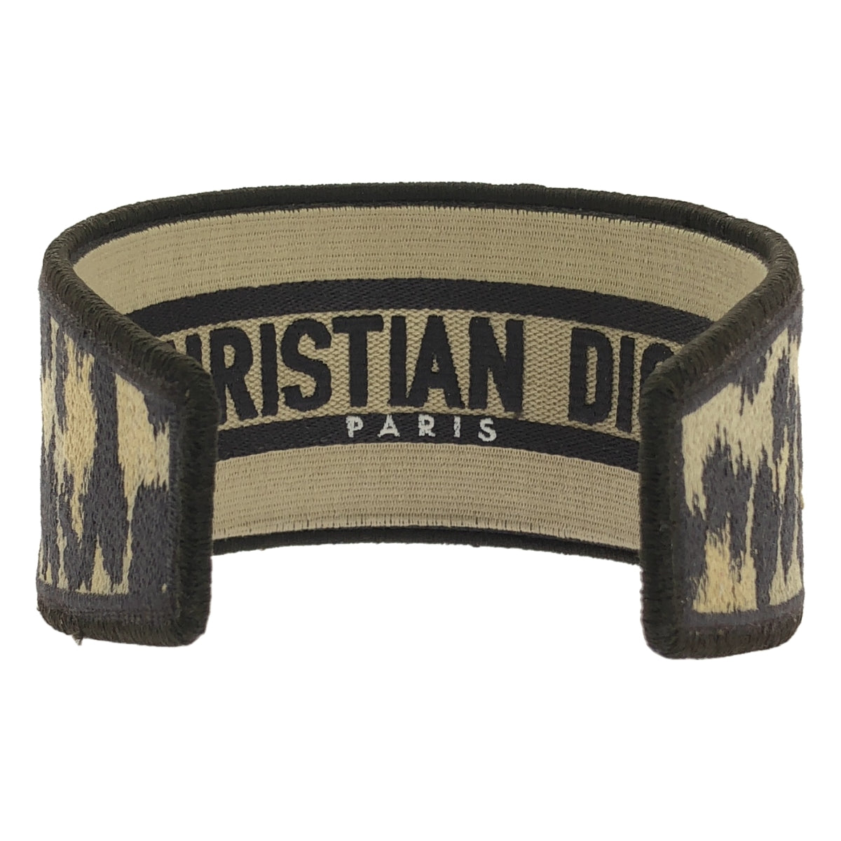 Christian Dior / クリスチャンディオール | オブリーク レオパード ヘッドバンド カチューシャ |