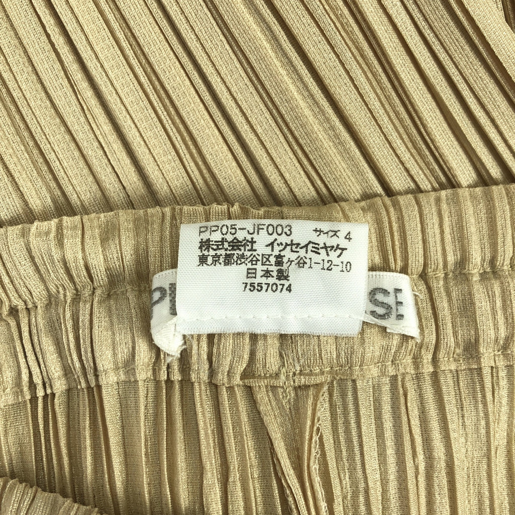 PLEATS PLEASE ISSEY MIYAKE | 休閒褲 | 尺寸 4 | 米色 | 女款