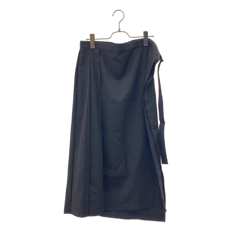 YOHJI YAMAMOTO POUR HOMME / ヨウジヤマモトプールオム | 2023SS | シワギャバ プリーツ ベンツ ラップクロス 巻きスカート | 3 | メンズ