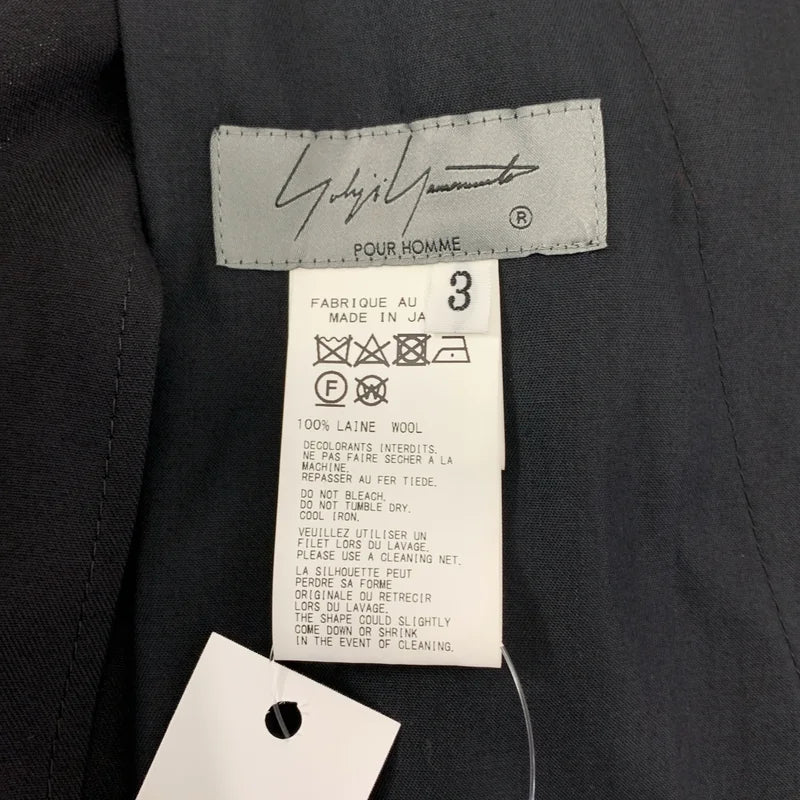 YOHJI YAMAMOTO POUR HOMME / ヨウジヤマモトプールオム | 2023SS | シワギャバ プリーツ ベンツ ラップクロス 巻きスカート | 3 | メンズ