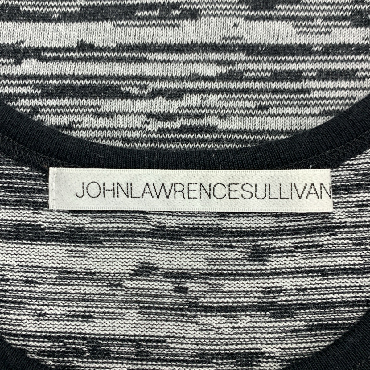 JOHN LAWRENCE SULLIVAN / ジョンローレンスサリバン | ノイズボーダー ジャガード Tシャツ | 38 | メンズ