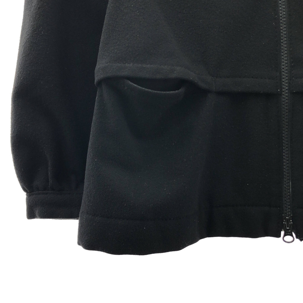 COMME des GARÇONS 針織羊毛外套 | 2010 秋冬系列 | 羊毛褶皺拉鍊外套 | S 碼 | 女款