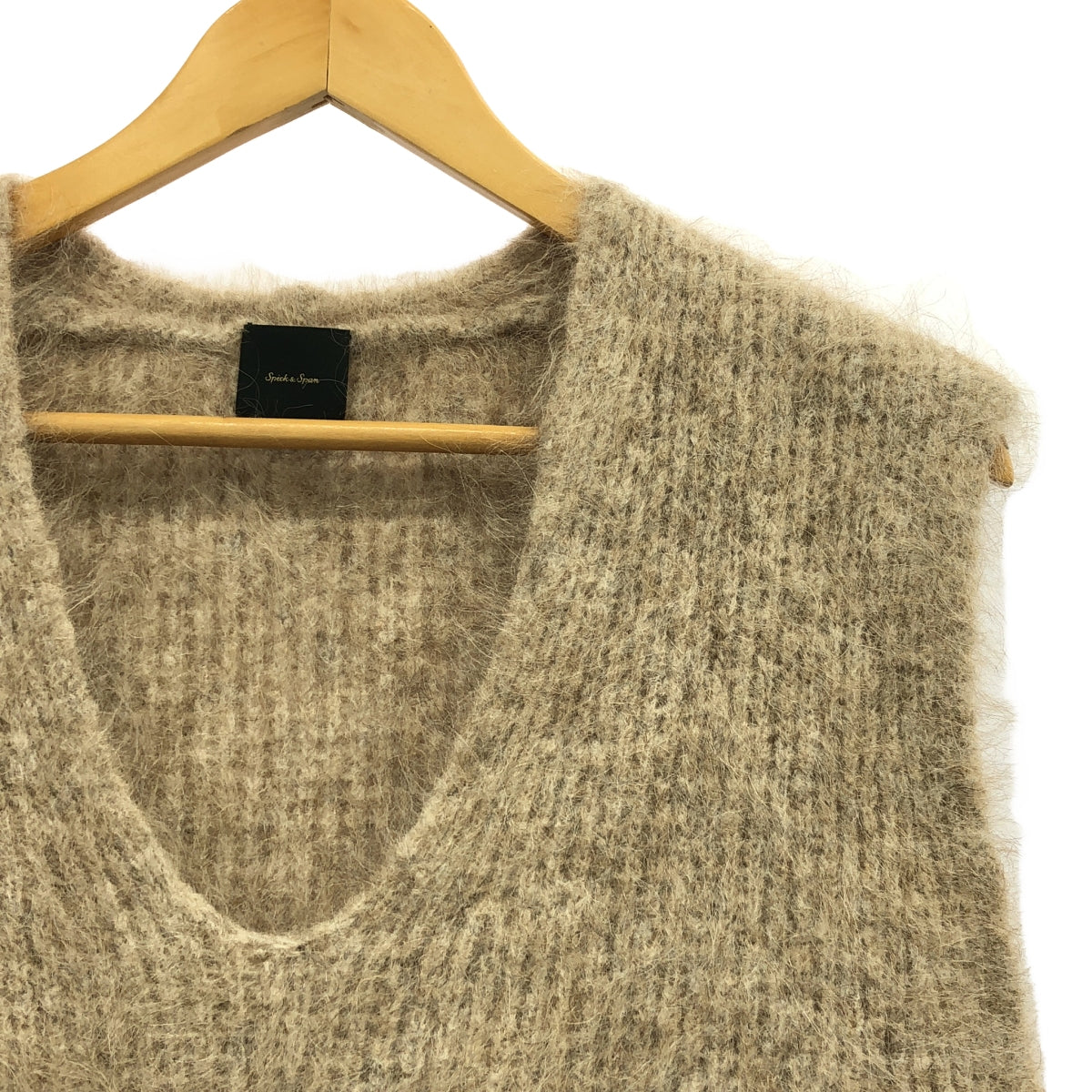 【美品】  Spick and Span / スピックアンドスパン | 2024AW | アルパカ混 ニット ベスト | F | ベージュ | レディース