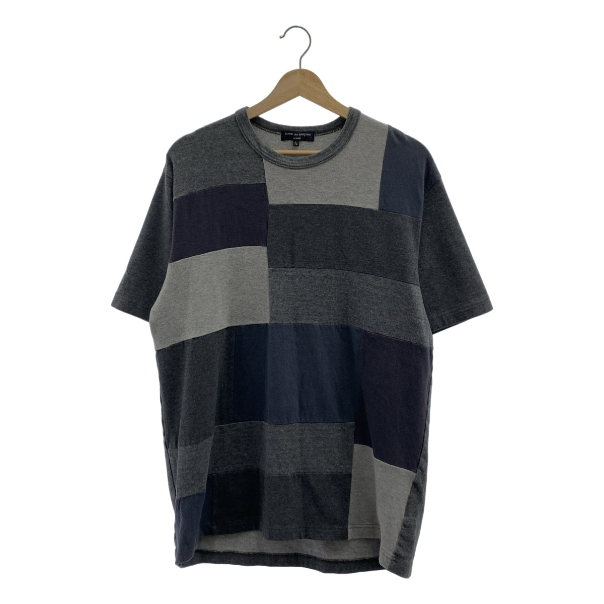 COMME des GARCONS HOMME / コムデギャルソンオム | 2019SS | パッチワーク クルーネック オーバー Tシャツ カットソー | L | メンズ