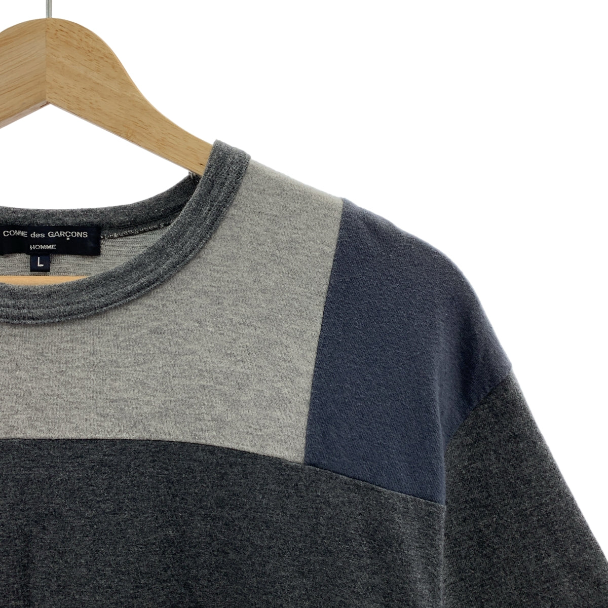 COMME des GARCONS HOMME / コムデギャルソンオム | 2019SS | パッチワーク クルーネック オーバー Tシャツ カットソー | L | メンズ