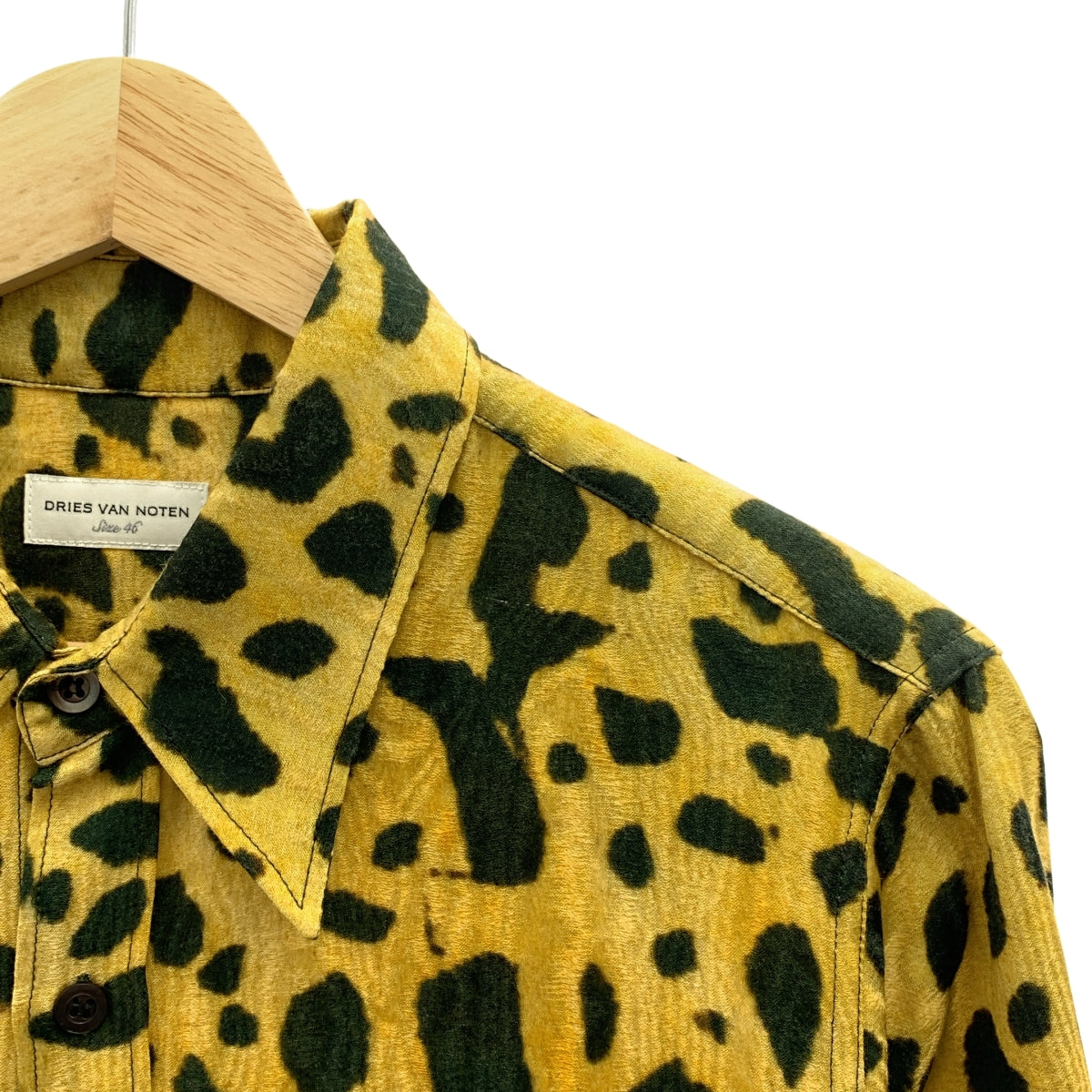 DRIES VAN NOTEN / 드리스 반 노튼 | 2020AW | CHAINEY 1156 MWSHIRT MUS 레오파드 셔츠 | 46 | 남성