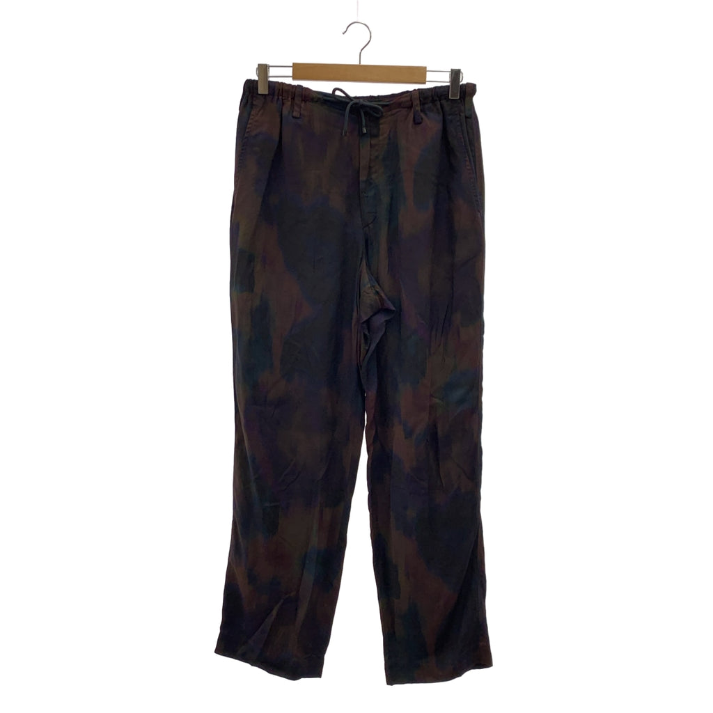 DRIES VAN NOTEN / 드리스 반 노튼 | 2024SS | 레이온 총무늬 프린트 새틴 이지 팬츠 | 48 | 남성