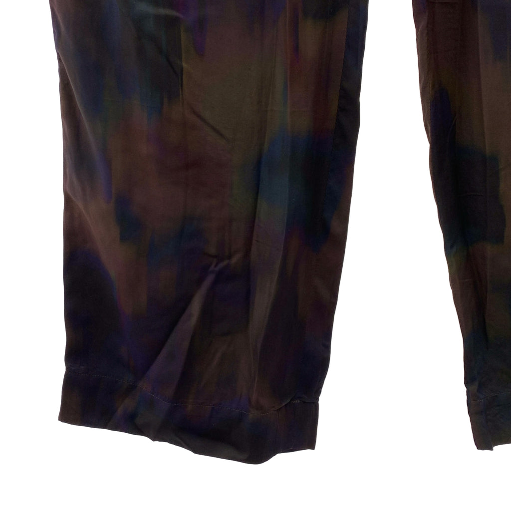 DRIES VAN NOTEN / 드리스 반 노튼 | 2024SS | 레이온 총무늬 프린트 새틴 이지 팬츠 | 48 | 남성