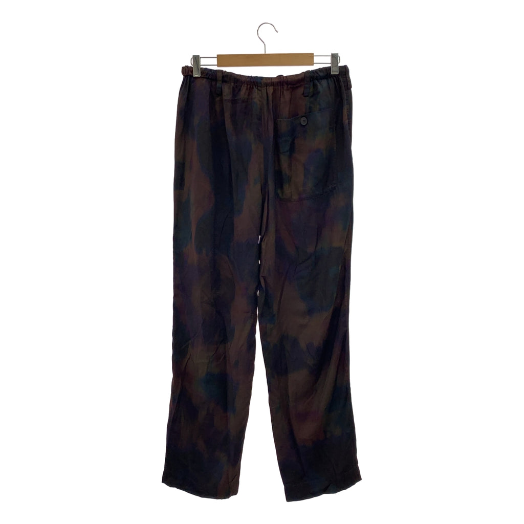 DRIES VAN NOTEN / 드리스 반 노튼 | 2024SS | 레이온 총무늬 프린트 새틴 이지 팬츠 | 48 | 남성