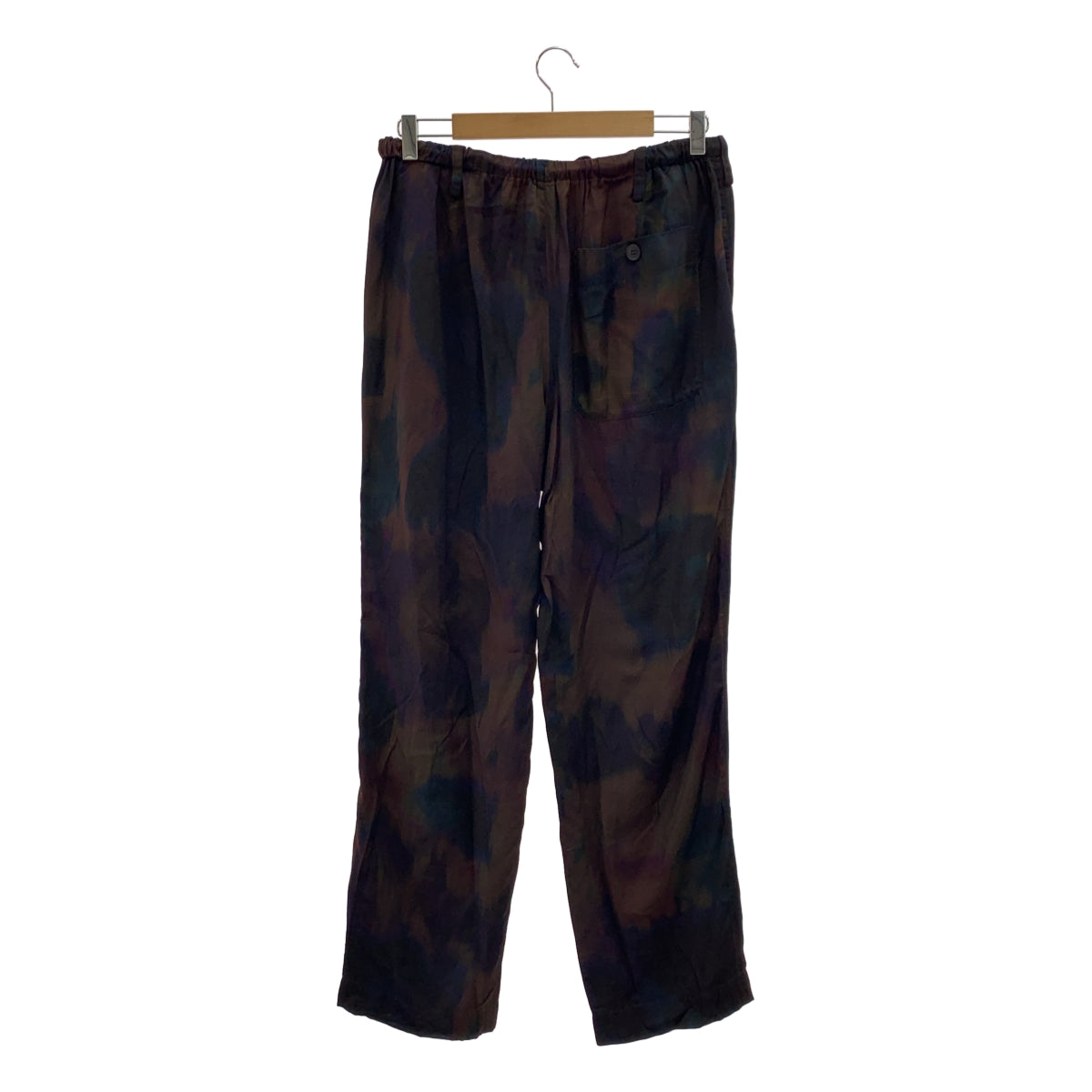 DRIES VAN NOTEN / 드리스 반 노튼 | 2024SS | 레이온 총무늬 프린트 새틴 이지 팬츠 | 48 | 남성