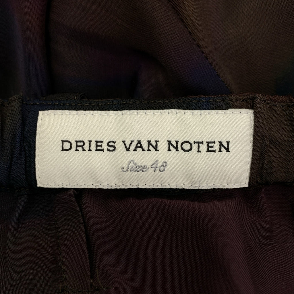 DRIES VAN NOTEN / 드리스 반 노튼 | 2024SS | 레이온 총무늬 프린트 새틴 이지 팬츠 | 48 | 남성