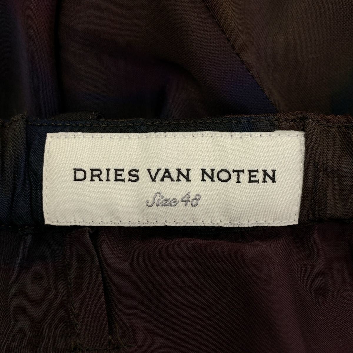 DRIES VAN NOTEN / 드리스 반 노튼 | 2024SS | 레이온 총무늬 프린트 새틴 이지 팬츠 | 48 | 남성