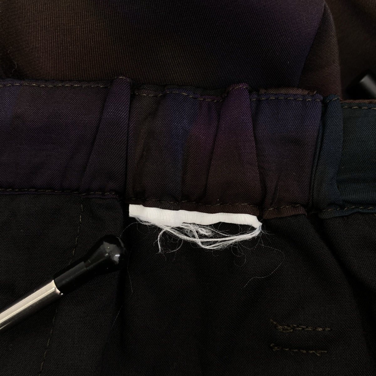 DRIES VAN NOTEN / 드리스 반 노튼 | 2024SS | 레이온 총무늬 프린트 새틴 이지 팬츠 | 48 | 남성