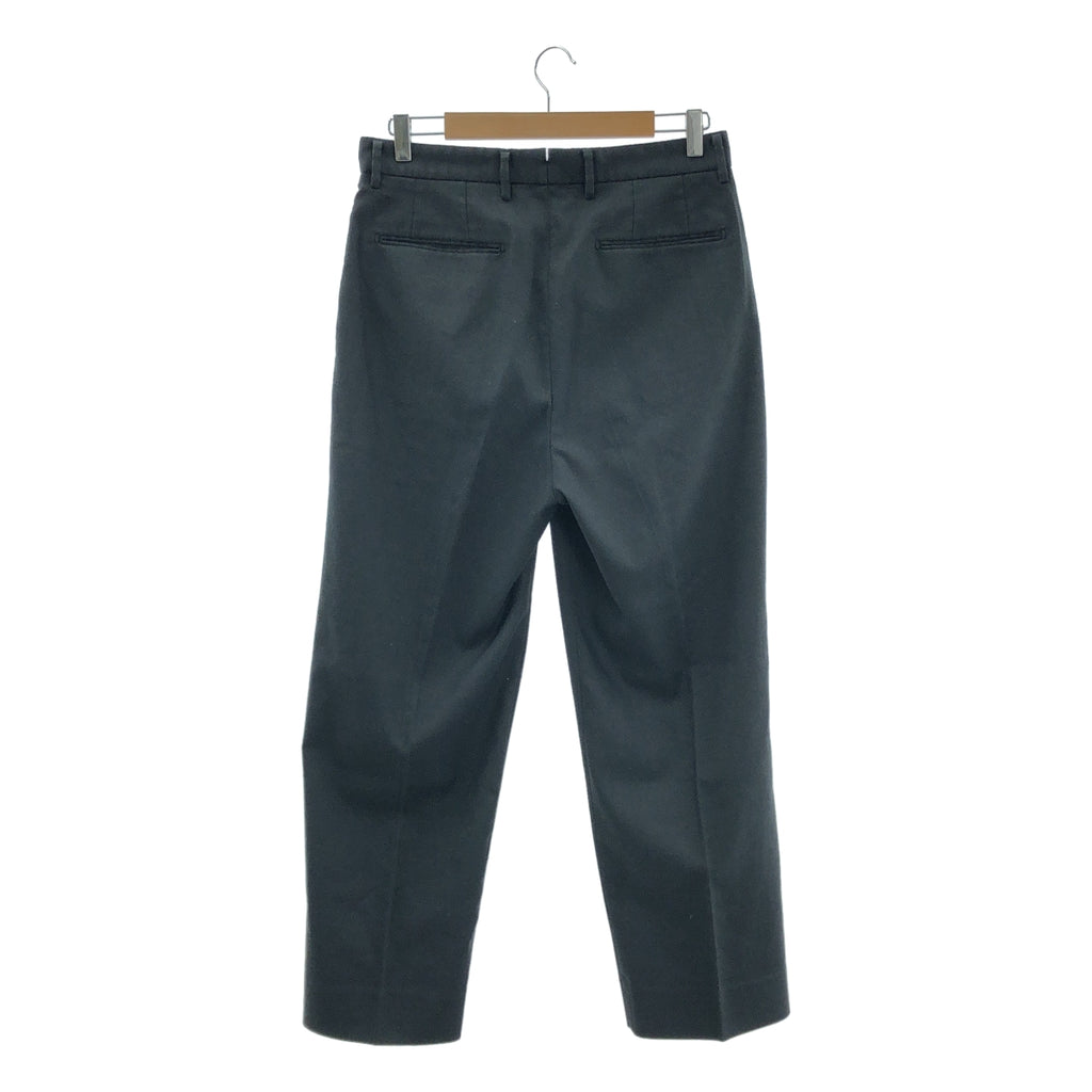 steven alan / スティーブンアラン | HYBRD RMY インワンプリーツ スラックス パンツ | M | ブラック | メンズ