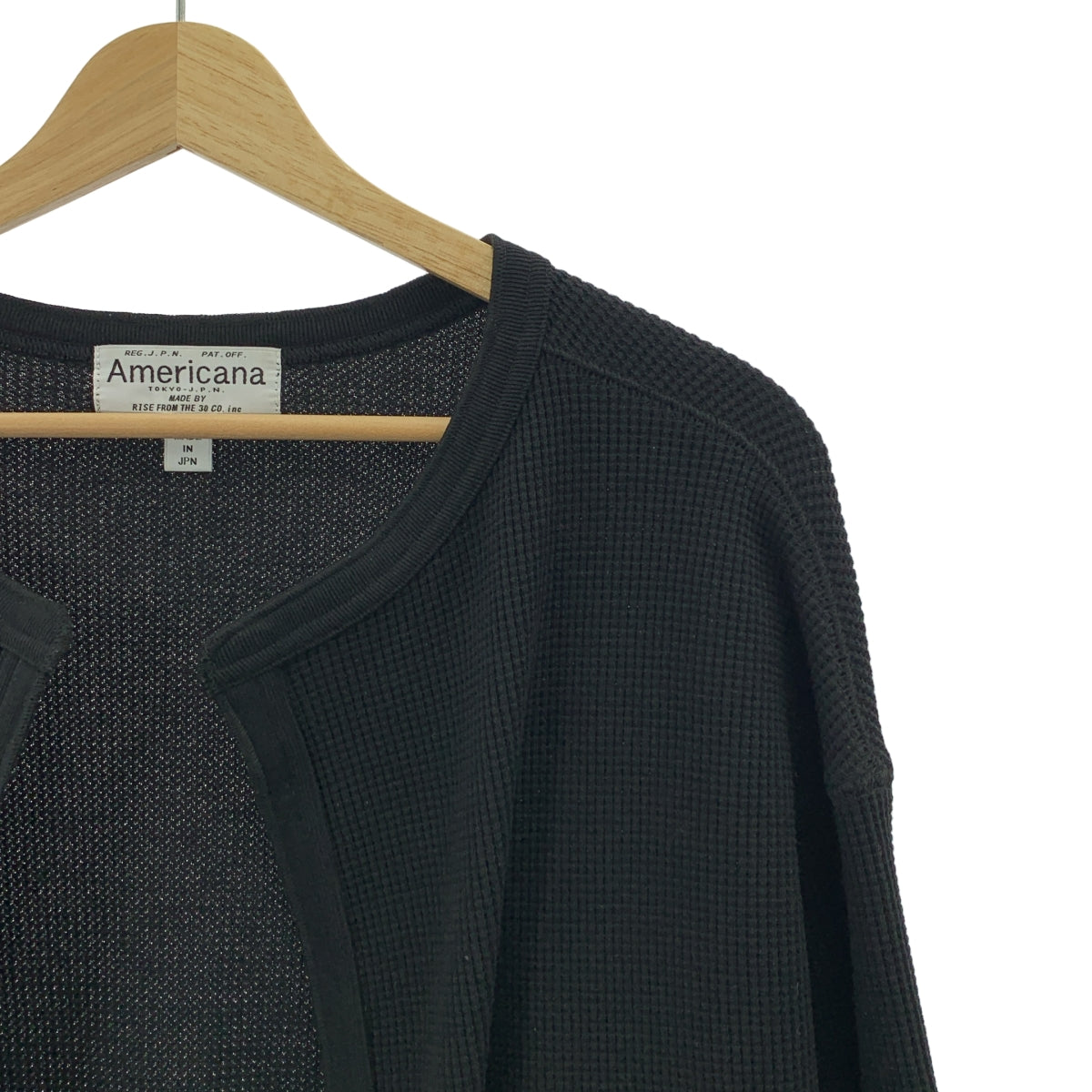 Deuxieme Classe / 두지엠 클래스 | × AMERICANA 코튼 써멀 버튼리스 가디건 |