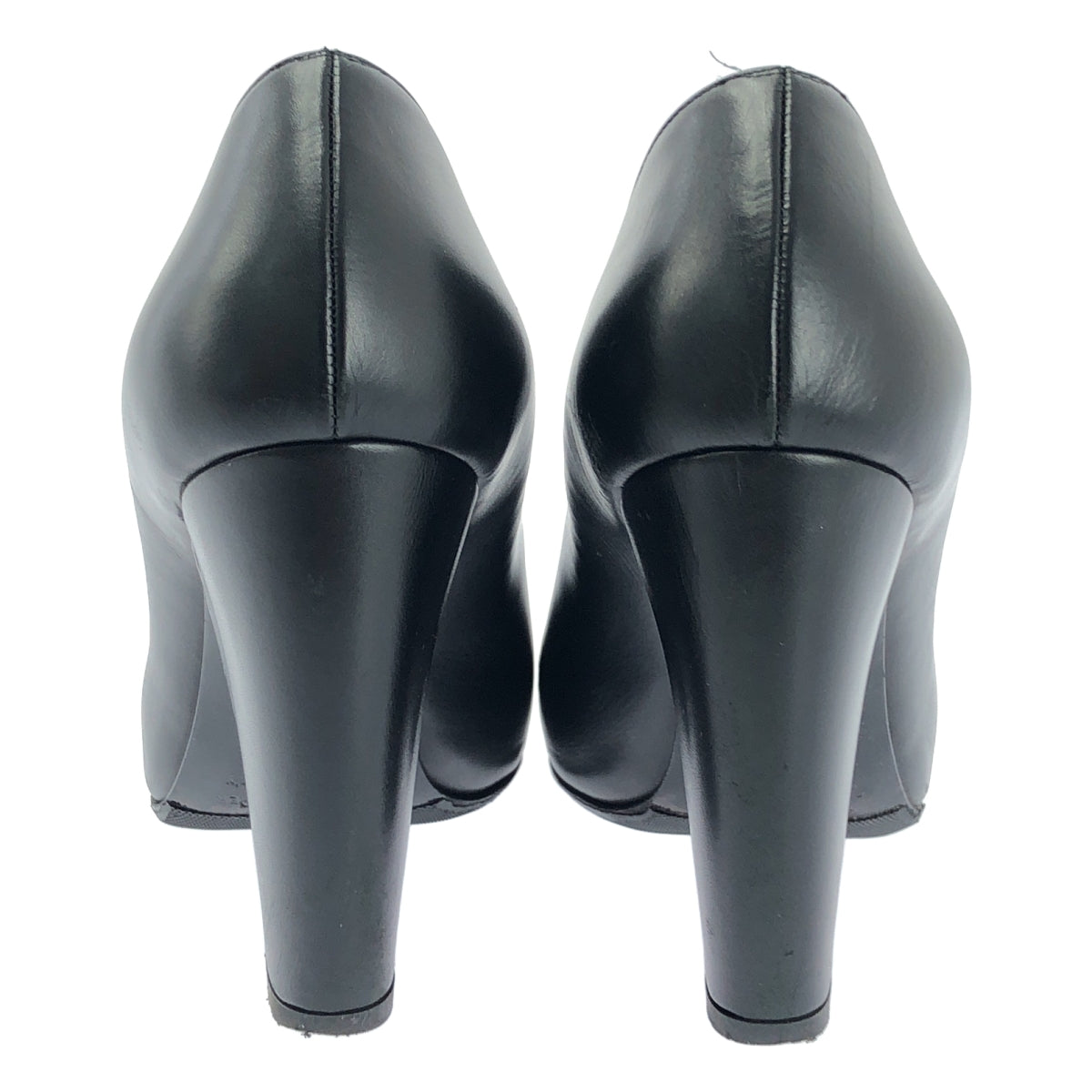 【미품】 PIERRE HARDY / 피에르 알디 | 가죽 포인티드 투 청키 힐 부티 | 37 | 블랙 | 여성
