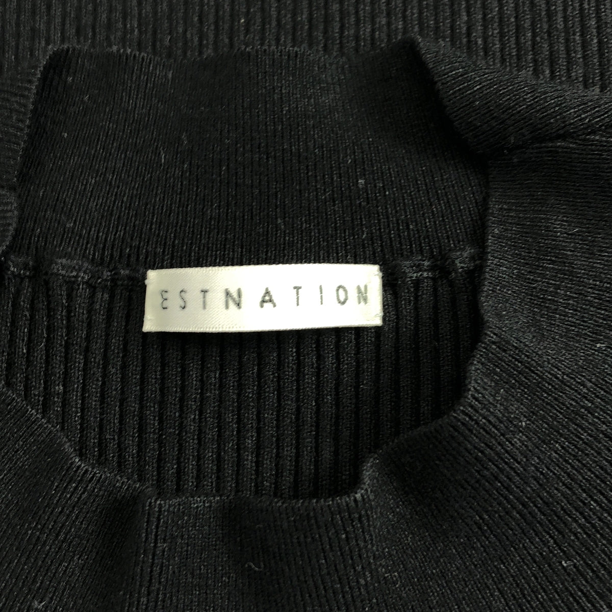 ESTNATION / エストネーション | フロッキードットコンビニット シアースリーブ セーター | F | レディース