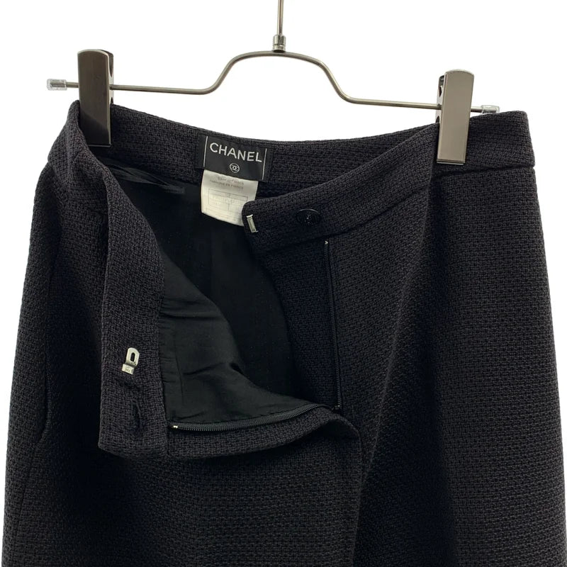 CHANEL / シャネル | ココマークボタン スラックス パンツ / 総裏地 | 38 | レディース