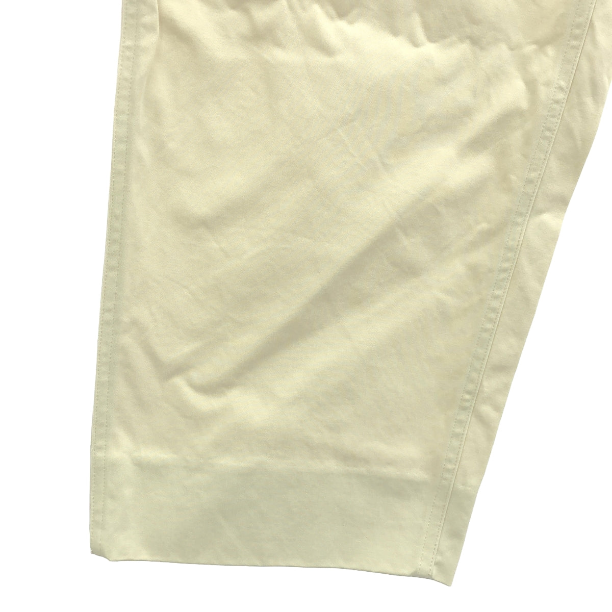 JOHN SMEDLEY / John Smedley | Cotton Chino Tapered Work Pants | M | Ivory | Men's