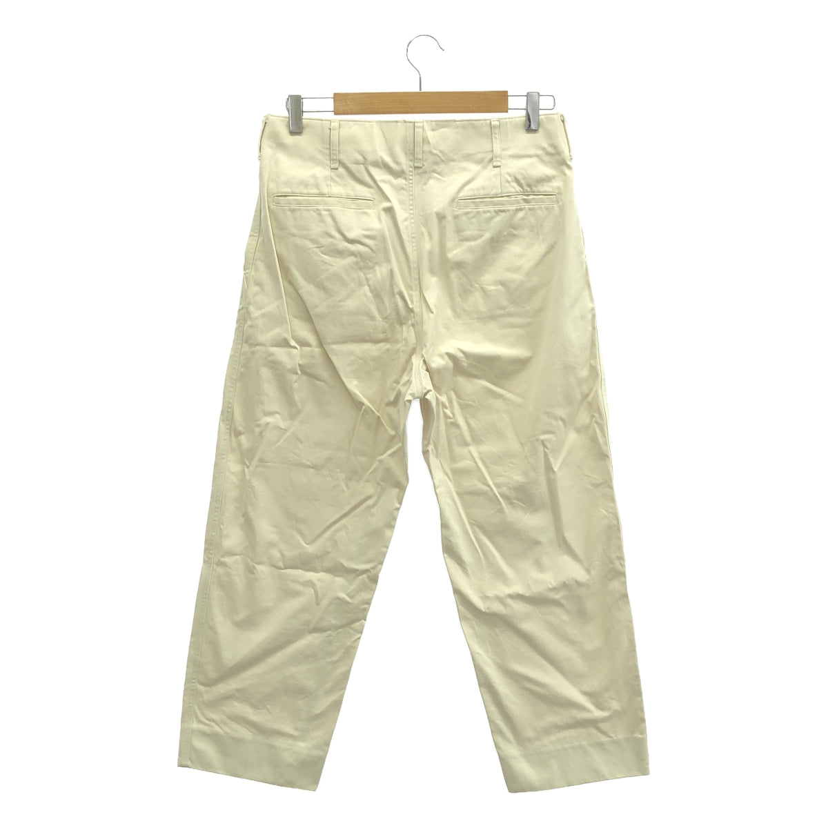 JOHN SMEDLEY / John Smedley | Cotton Chino Tapered Work Pants | M | Ivory | Men's