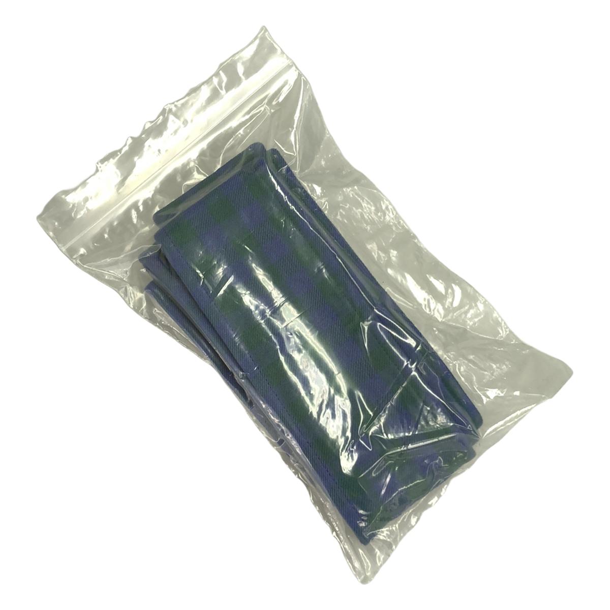 【新品】  BLAMINK / ブラミンク | ギンガムチェック コットン ジレコート | 36 | ブルー/グリーン | レディース