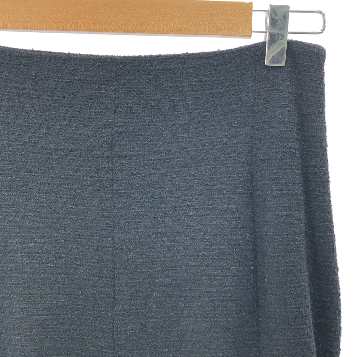 BAUME / ボーメ | コットンツイード ロングスカート | 38 | ブラック | レディース