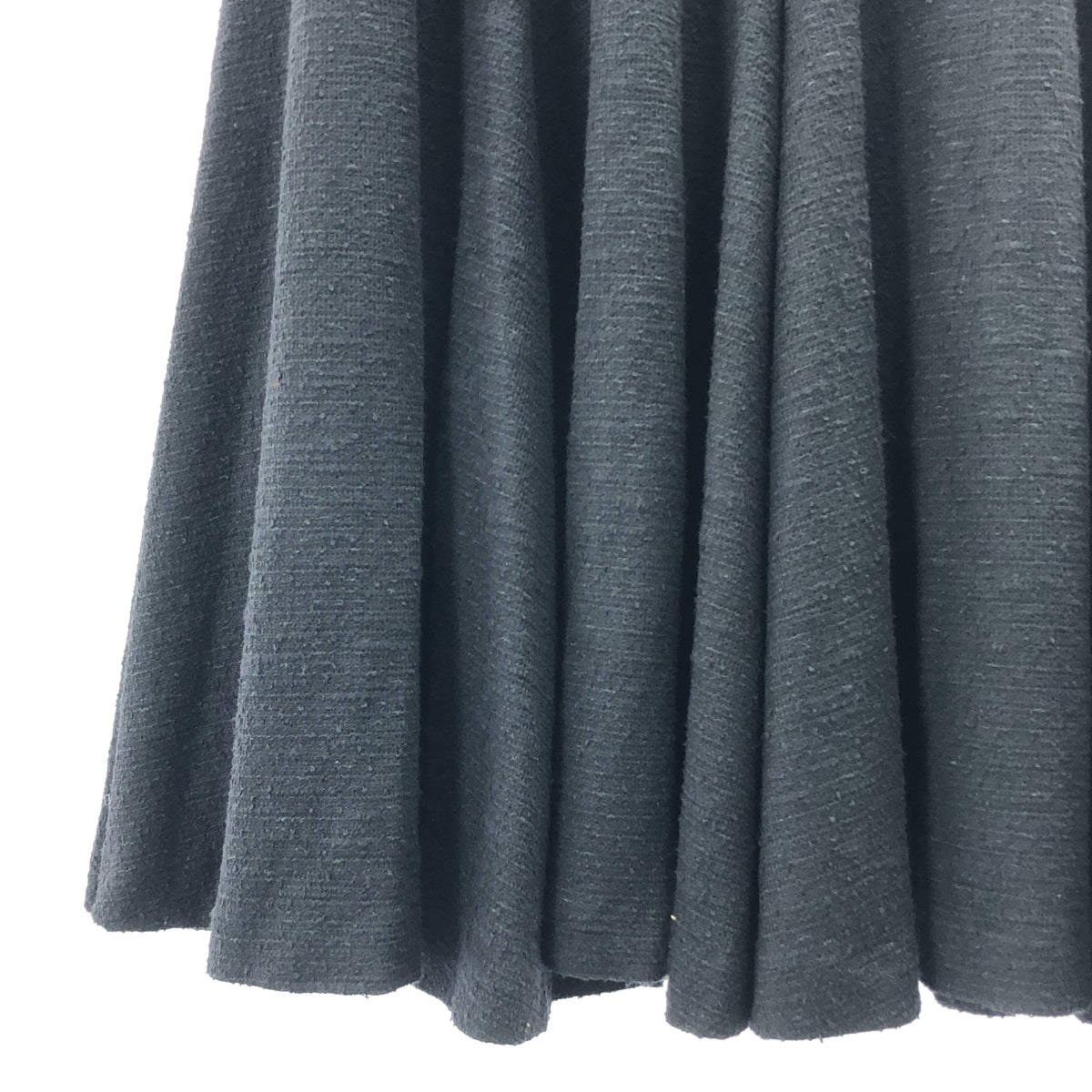 BAUME / ボーメ | コットンツイード ロングスカート | 38 | ブラック | レディース