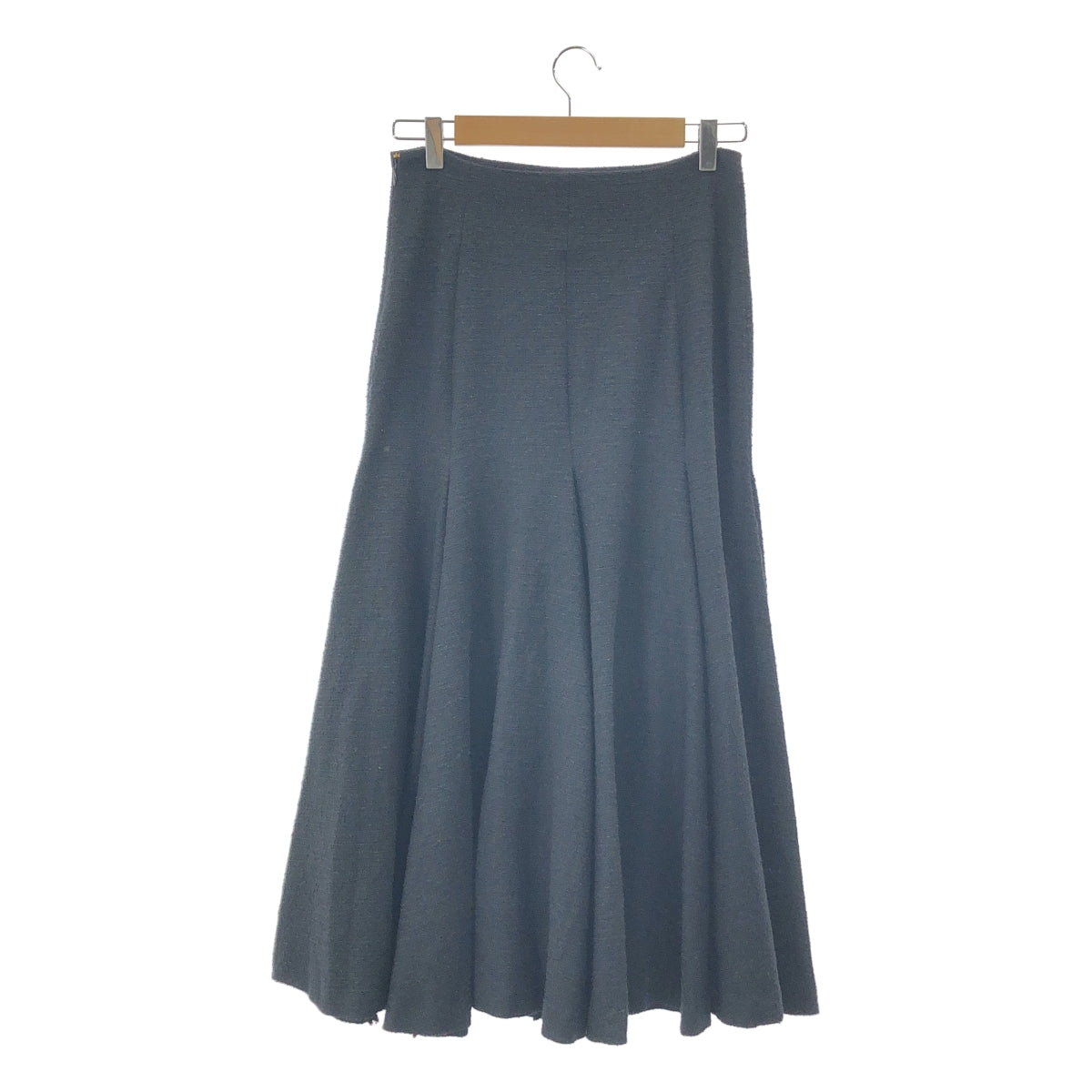 BAUME / ボーメ | コットンツイード ロングスカート | 38 | ブラック | レディース