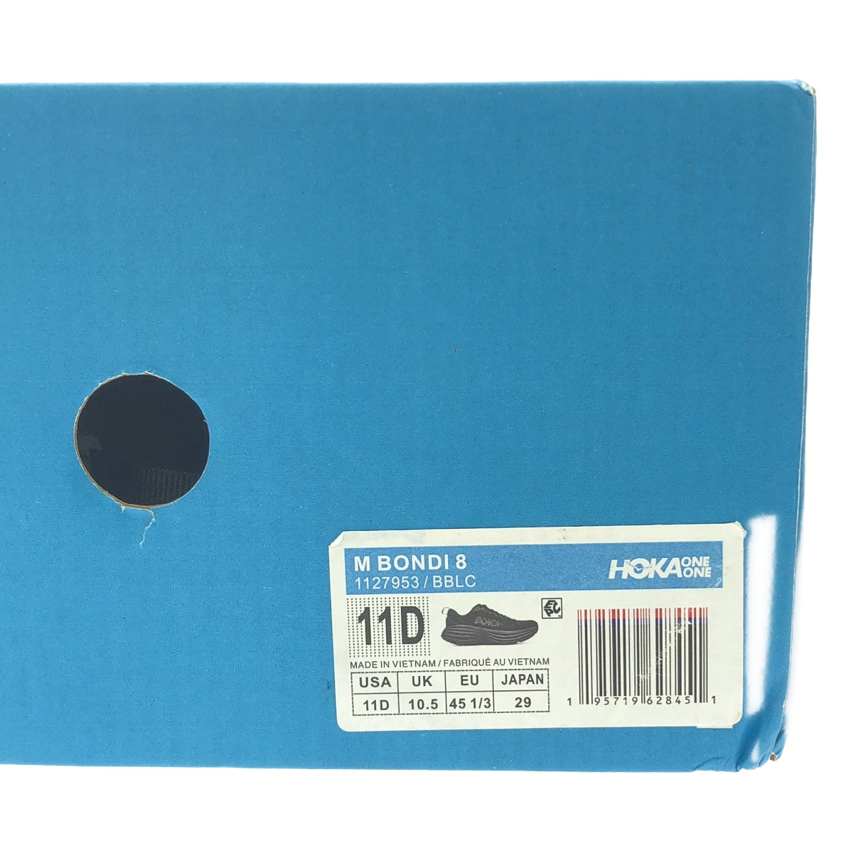 [全新品] HOKA ONE ONE | BONDI 8 運動鞋 | 29公分 | 黑色 | 男款