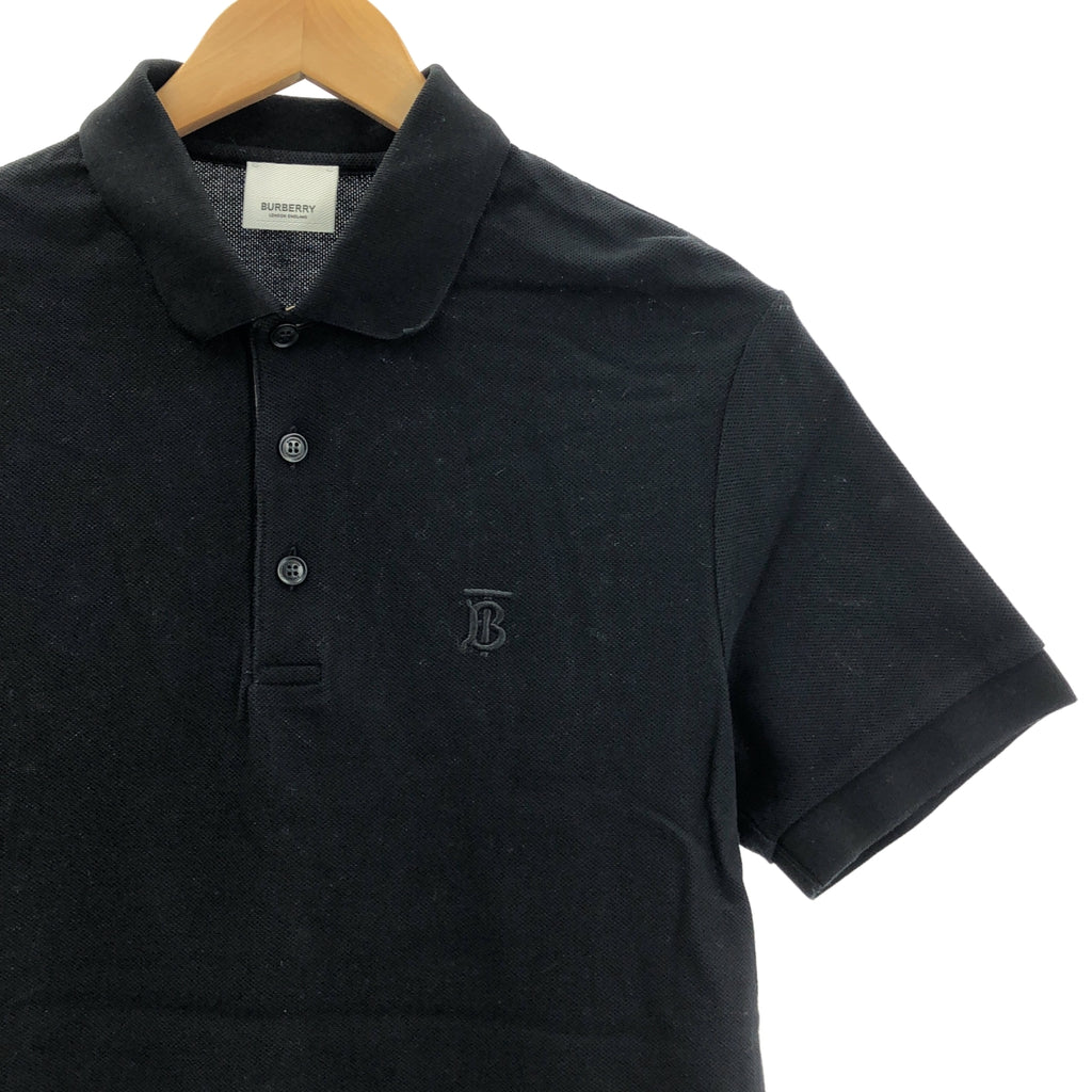 BURBERRY 倫敦 英國 | 刺繡Logo珠地Polo衫 | S碼 | 男士