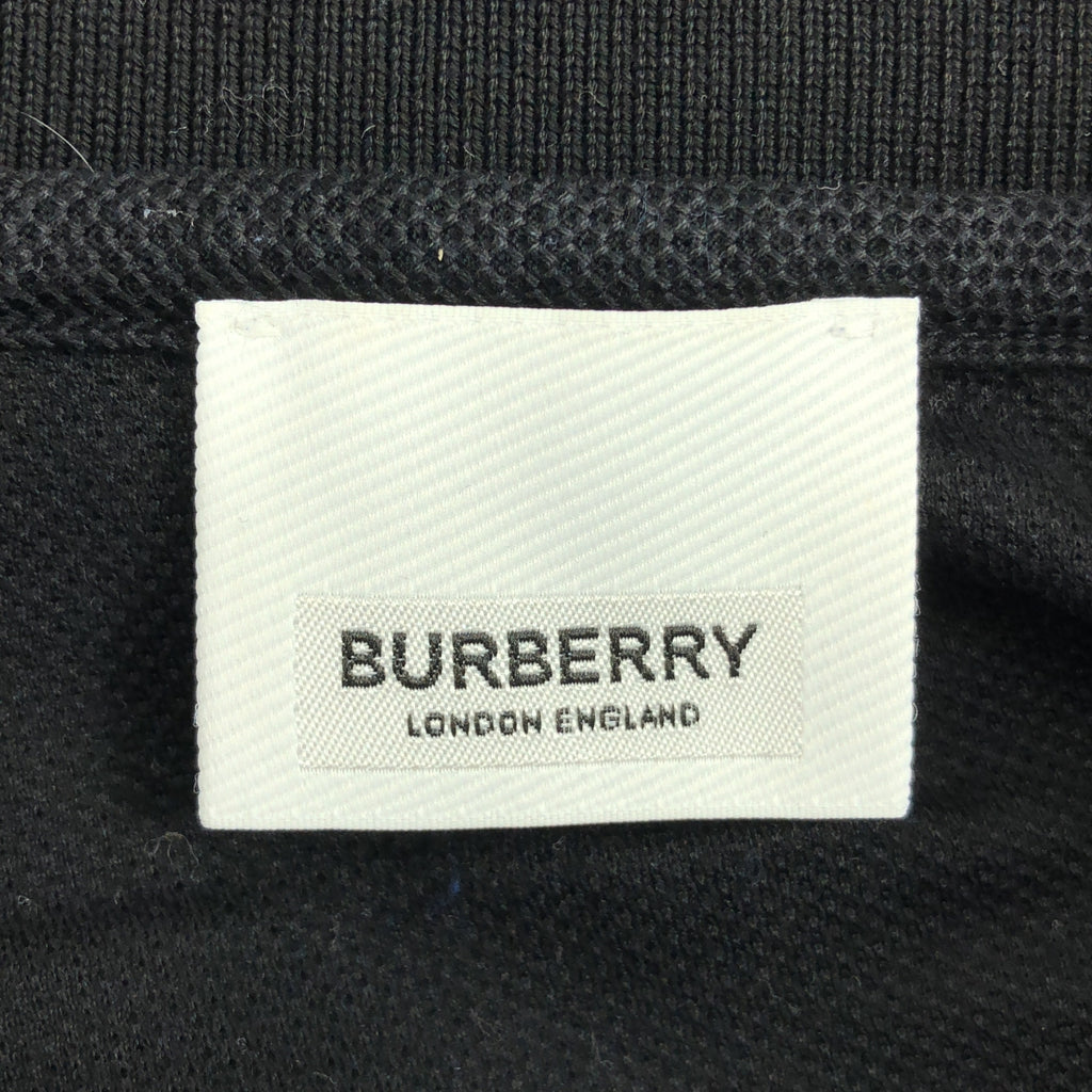 BURBERRY 倫敦 英國 | 刺繡Logo珠地Polo衫 | S碼 | 男士