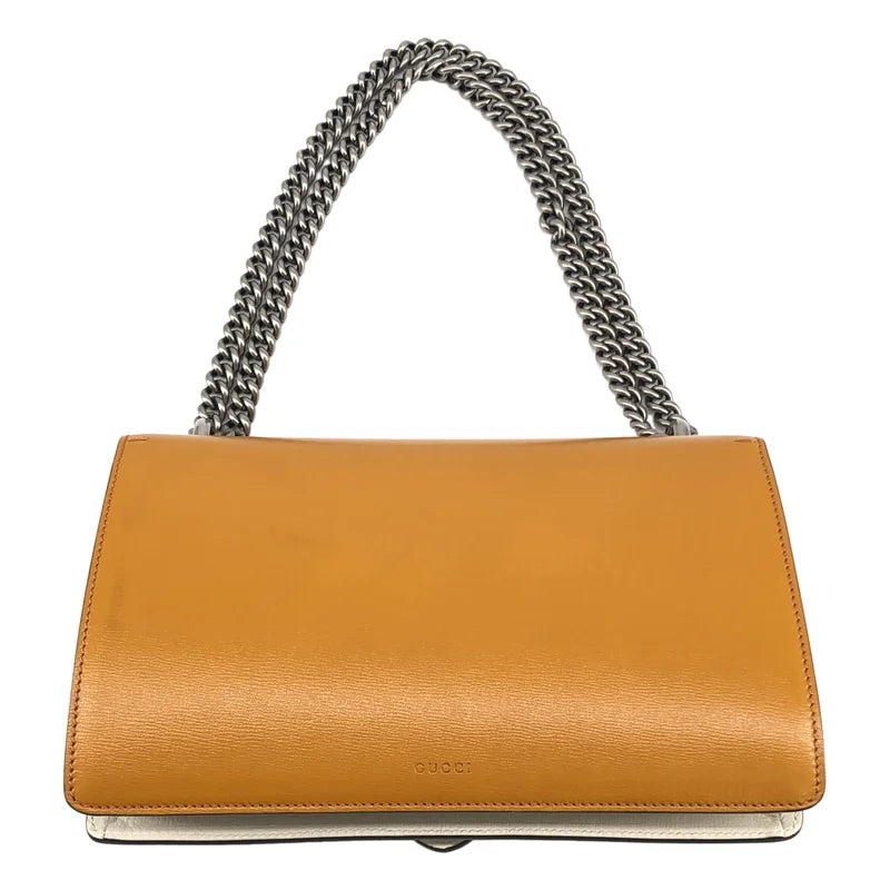 【美品】 GUCCI / 구찌 | 디오니서스 트리콜로르 체인 숄더백 | 옐로우/블랙/화이트 | 여성