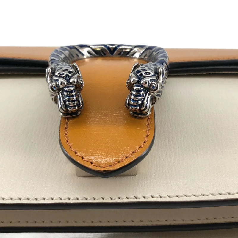 【美品】 GUCCI / 구찌 | 디오니서스 트리콜로르 체인 숄더백 | 옐로우/블랙/화이트 | 여성