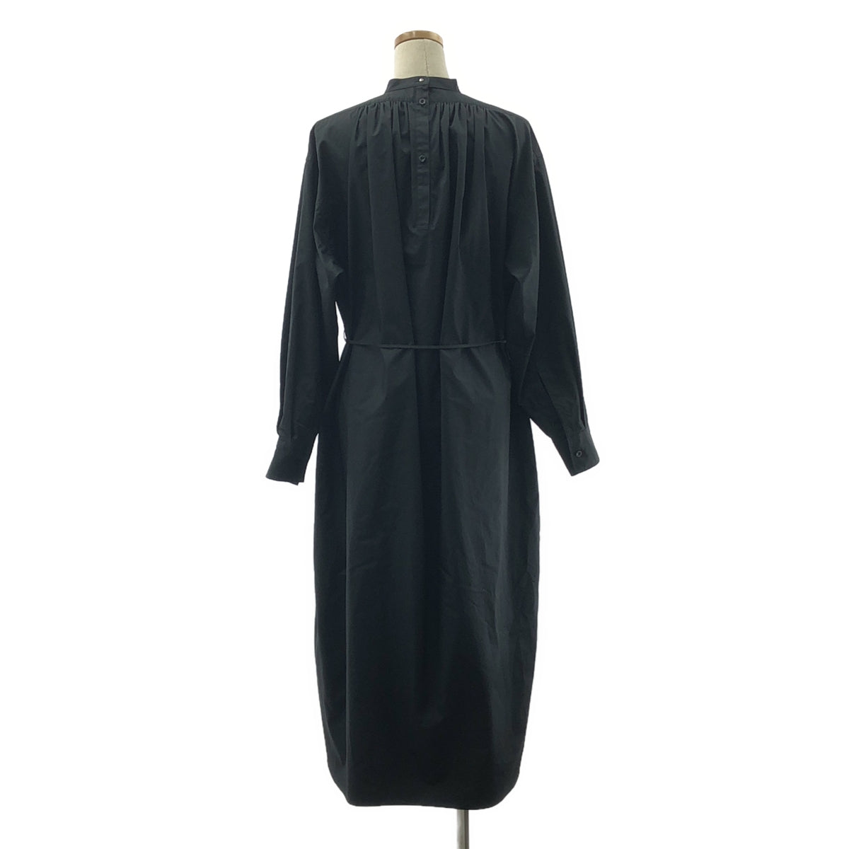 HYKE | 2020AW | BIB FRONT / 繫腰帶開衩襯衫裙 | 1 | 女款