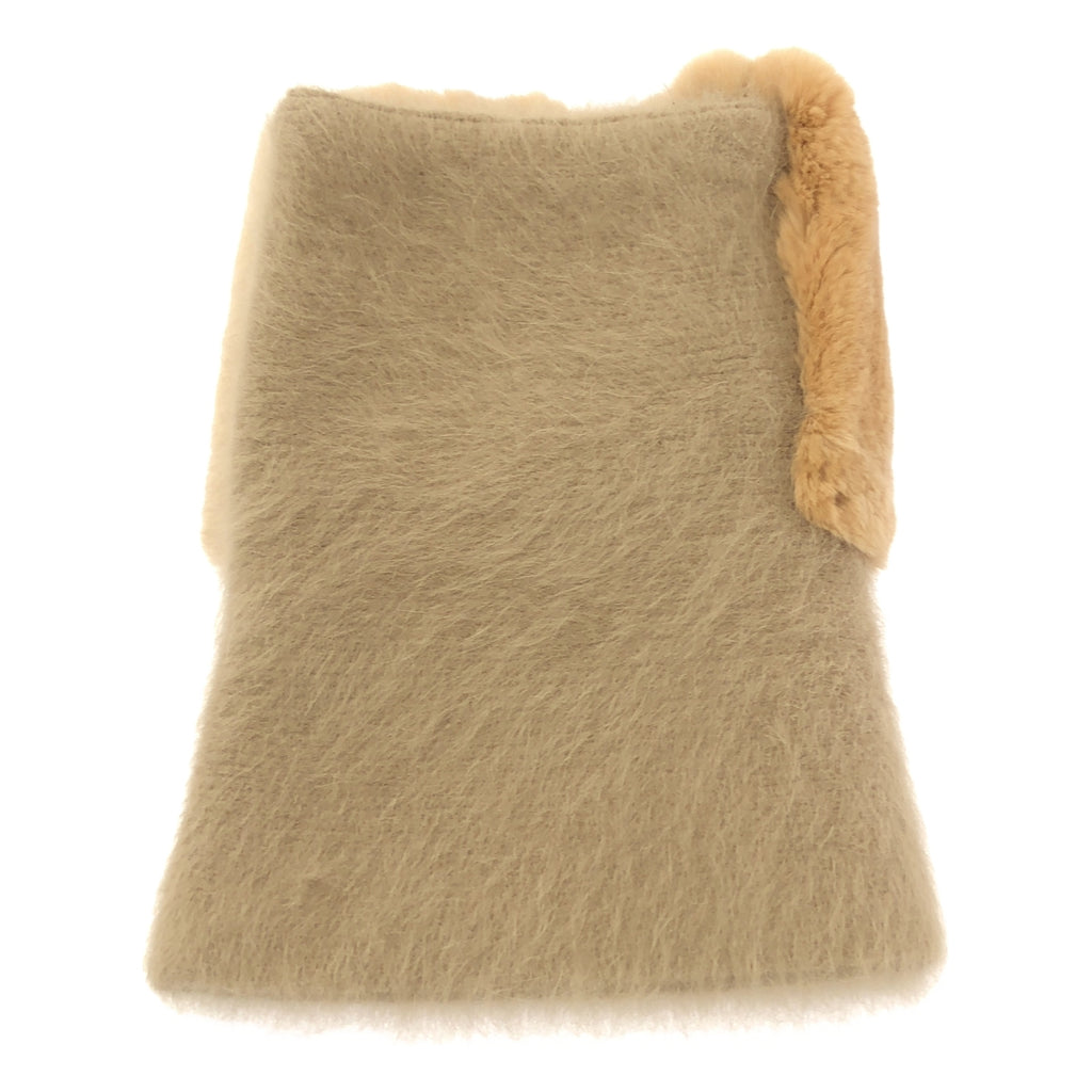 【成色極佳】KARL DONOGHUE | 安哥拉兔毛圍脖 | 米色 | 女士