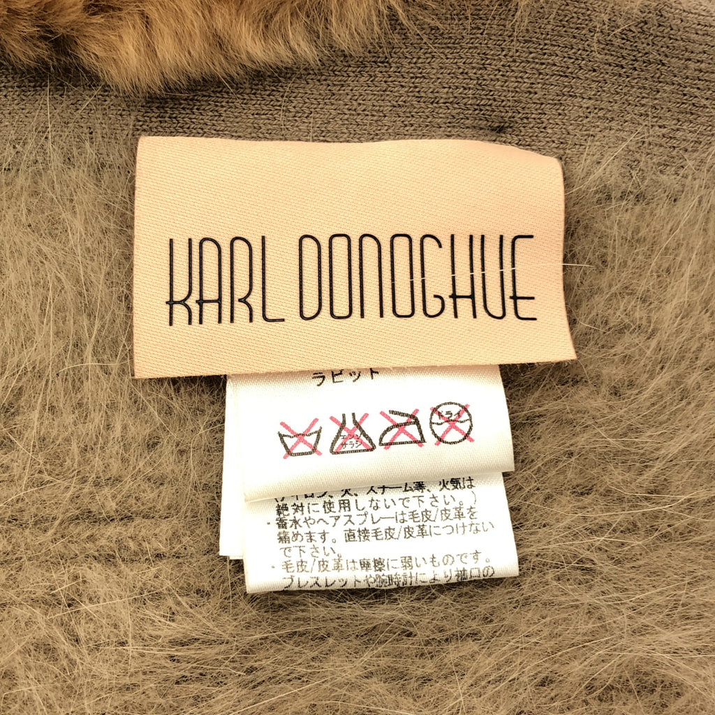 【成色極佳】KARL DONOGHUE | 安哥拉兔毛圍脖 | 米色 | 女士